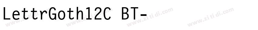 LettrGoth12C BT字体转换